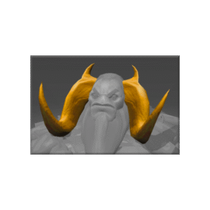 Autographed Twin Bull Adornment